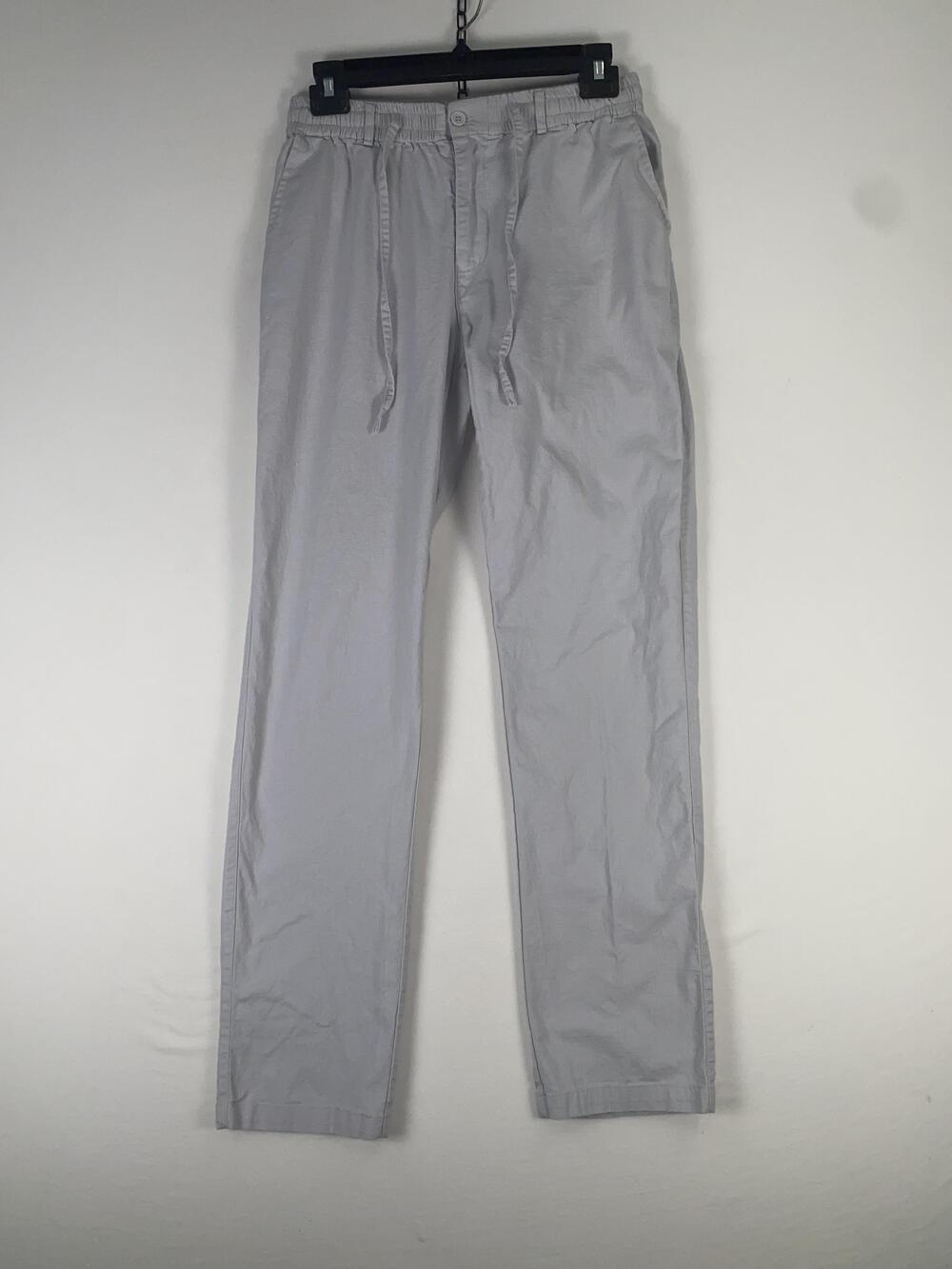 Sailwind Chino Pants Mens 30x30 Gray Linen Cotton Viscose Straight Leg